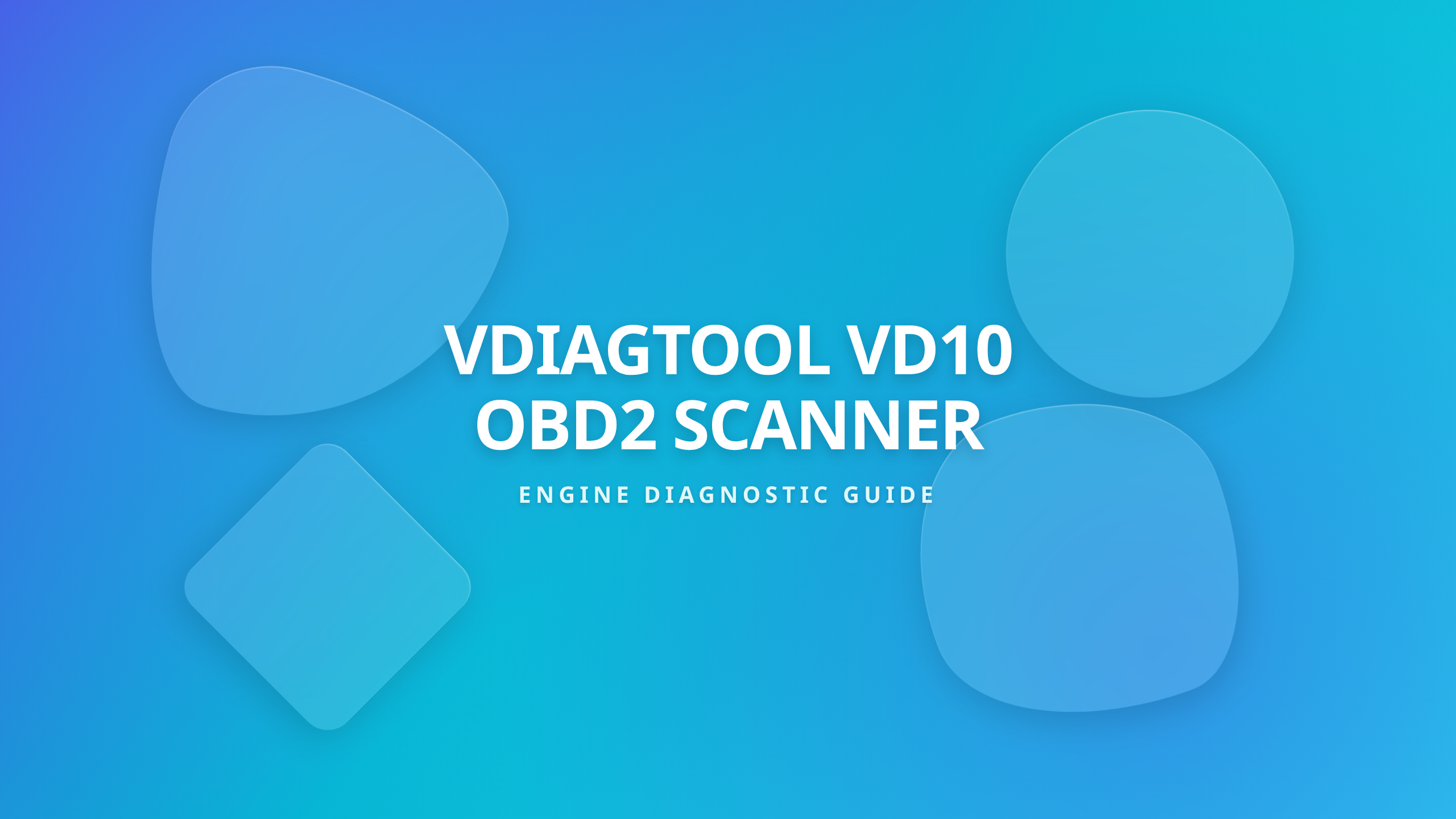 VDIAGTOOL VD10 OBD2 Car Code Reader and Scanner Topic Cover